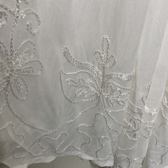 T16 SL fashion midi maxi white dress lightweight summer dress size xl - Picture 5 of 15